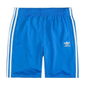 adidas Originals Boys' 3 Stripes Shorts - Blue