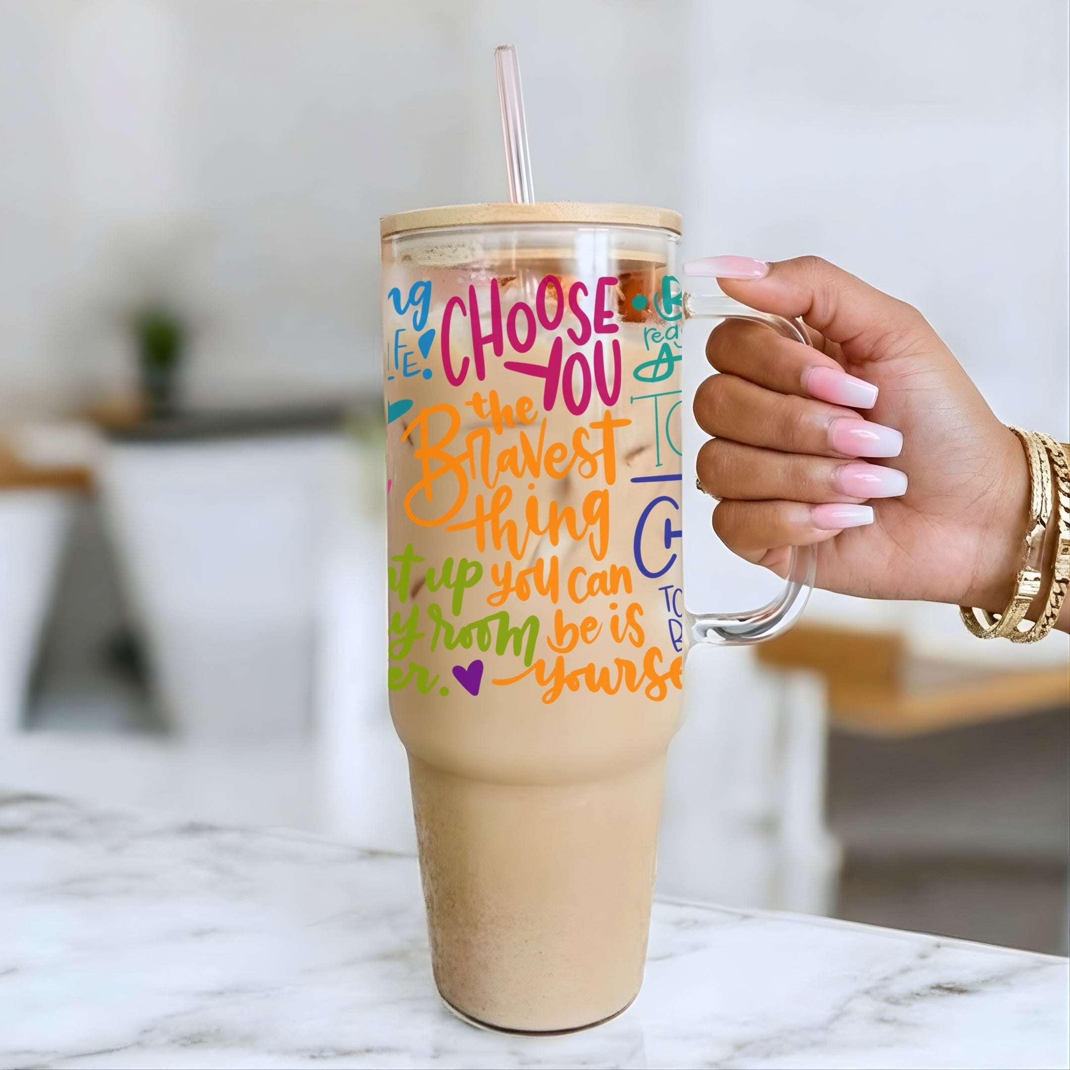 Choose You Glass Cup