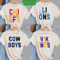 Comfort Colors First Down Football Ivory T-Shirt Retro Sports Graphic Tee