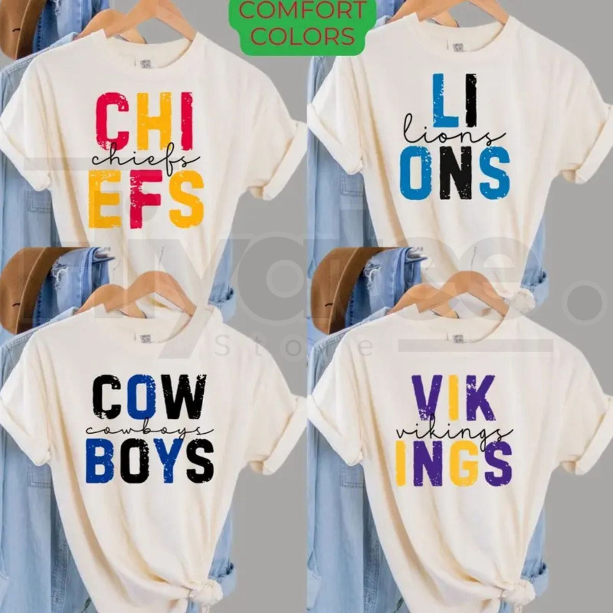 Comfort Colors First Down Football Ivory T-Shirt Retro Sports Graphic Tee