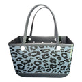 Large Black Leopard EVA Tote Bag