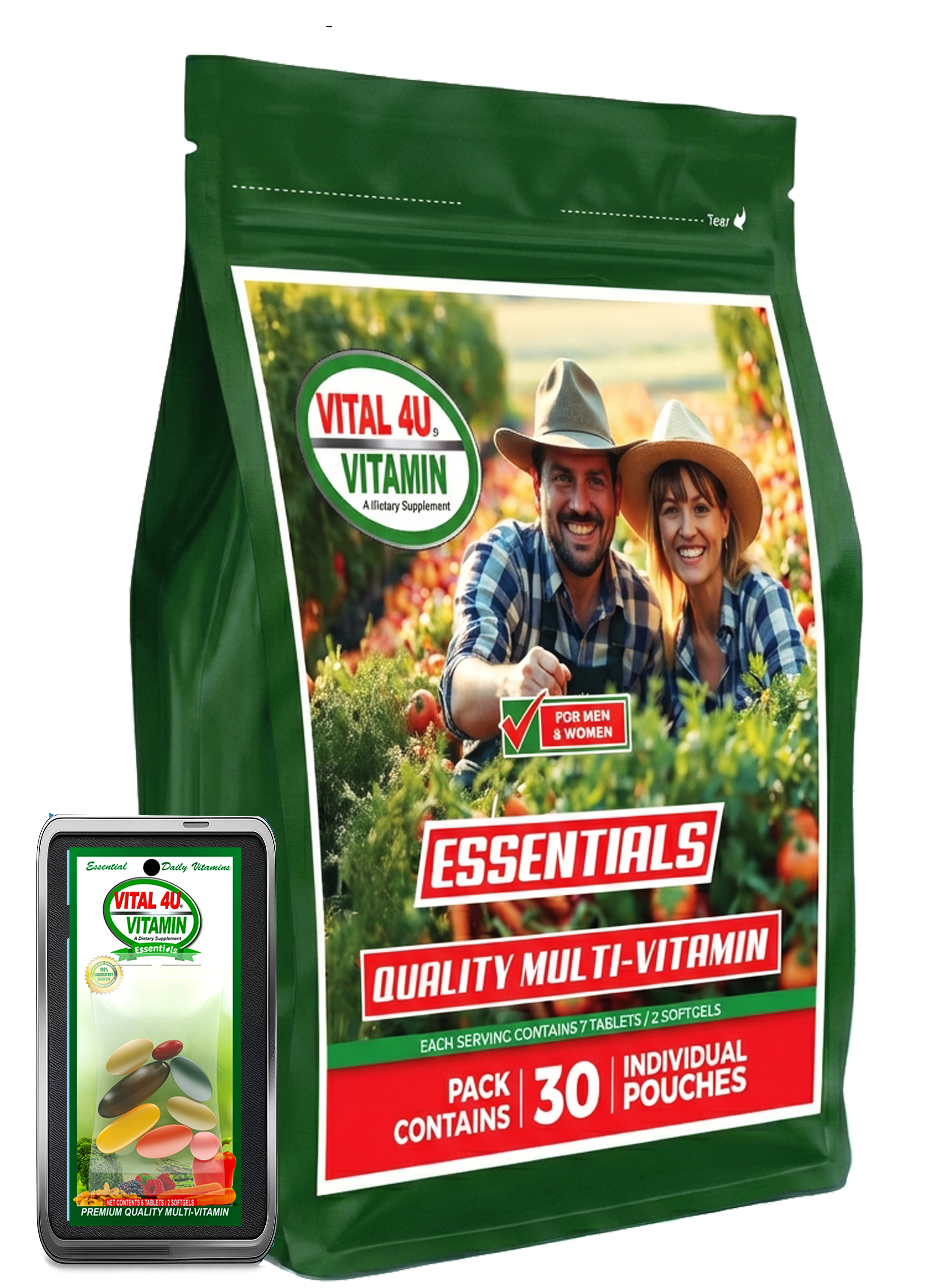 Vital 4U Essential 30-Day Multivitamin