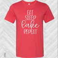 Eat Sleep Lake Repeat Graphic Tee