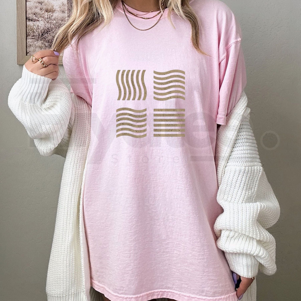 "Elemental Stones" – Retro Minimalist Fifth Element Graphic Top