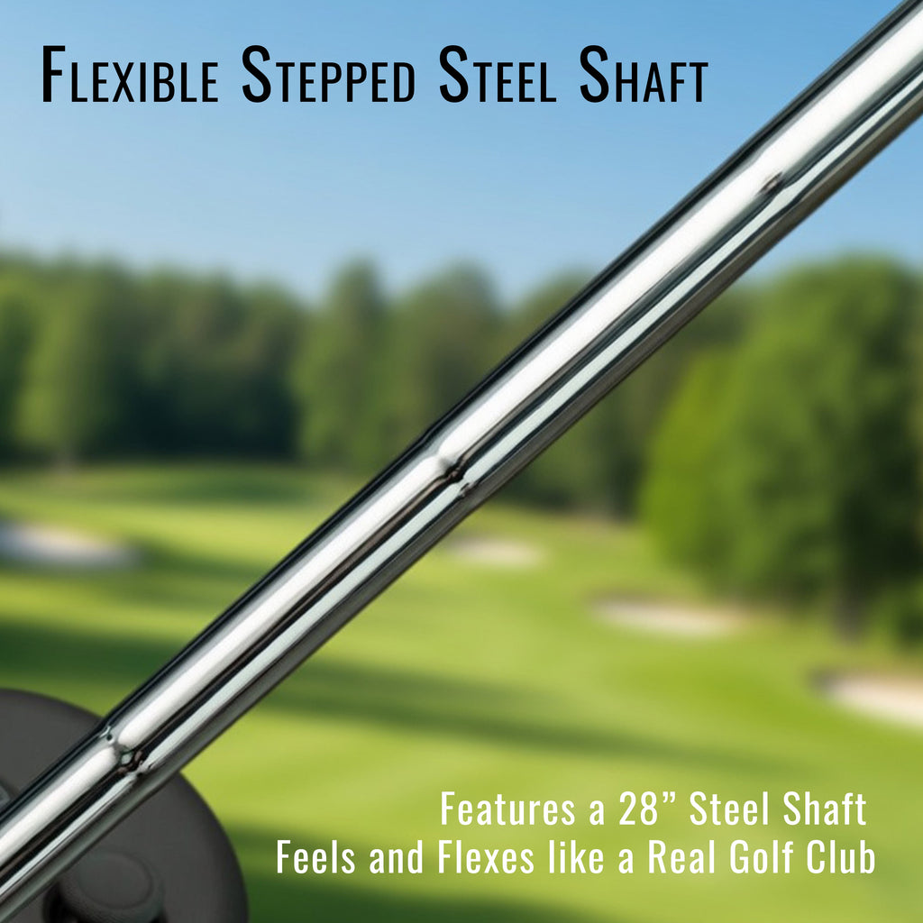 DriVR Elite Chrome - Stepped Steel Weighted Golf Club  - Compatible with Quest 2, 3/3s, and Pro