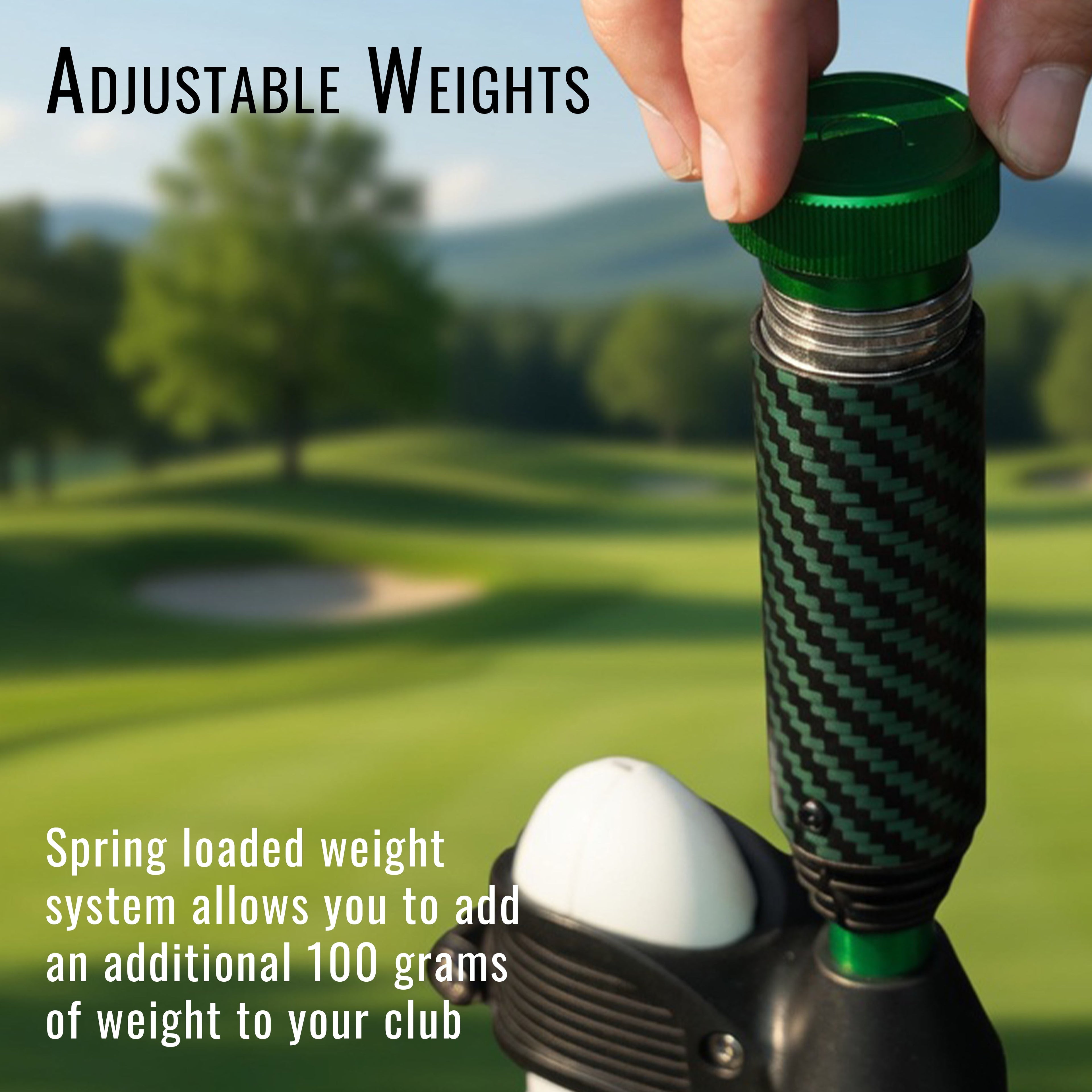 DriVR Elite Chrome - Stepped Steel Weighted Golf Club  - Compatible with Quest 2, 3/3s, and Pro
