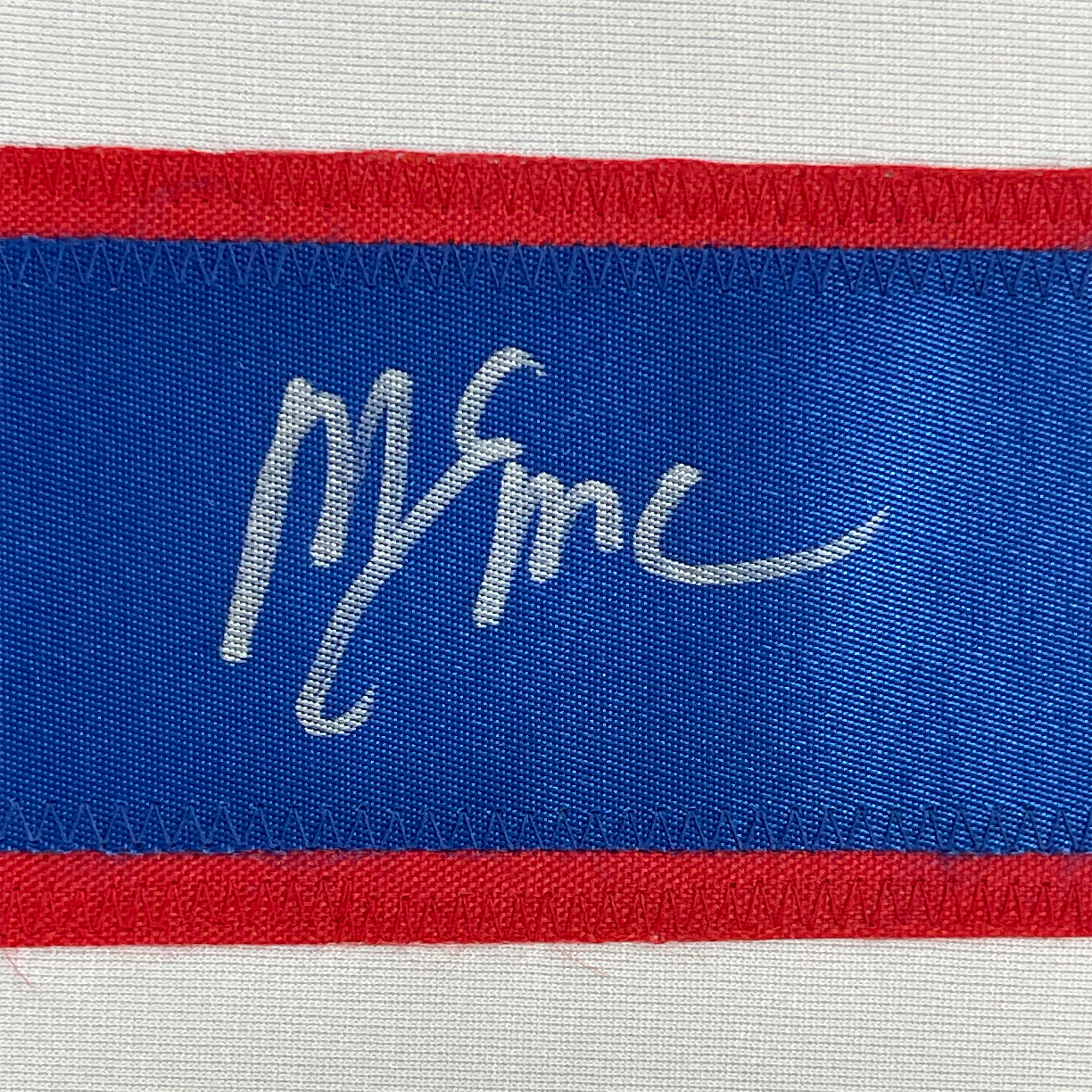 Framed Autographed/Signed Mike Eruzione 35x39 White 1980 Miracle On Ice United States Hockey Jersey JSA COA