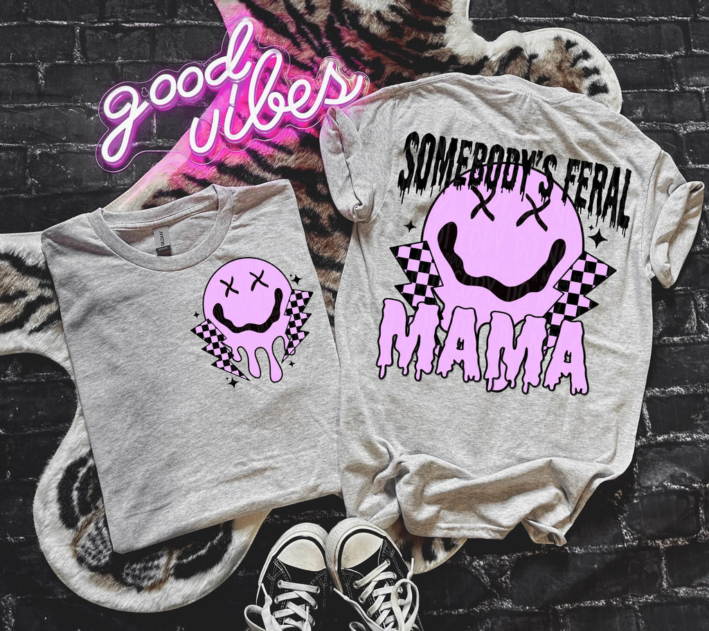 Somebody’s Feral Mama - Purple - Tee