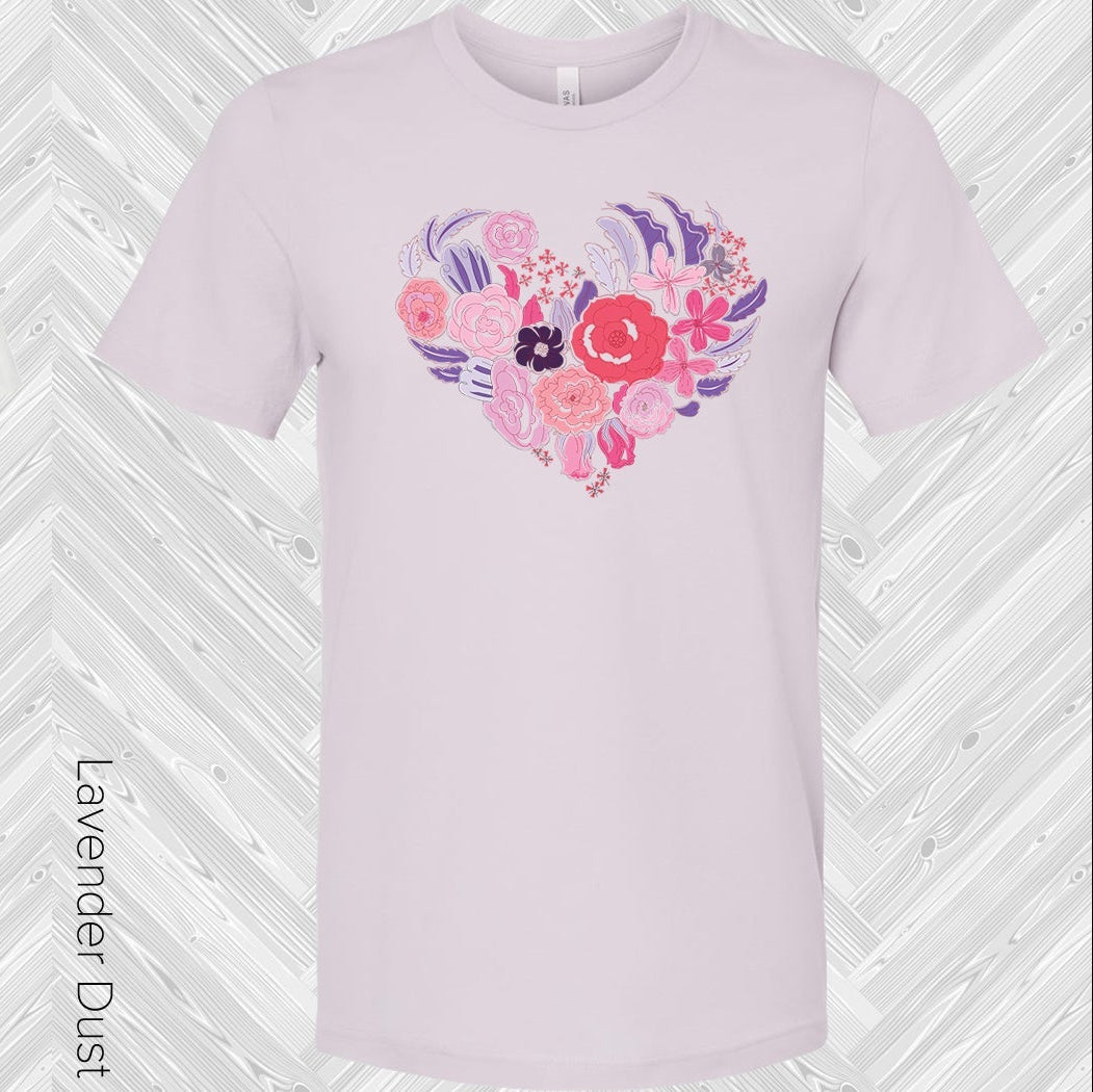 Floral Heart Graphic Tee