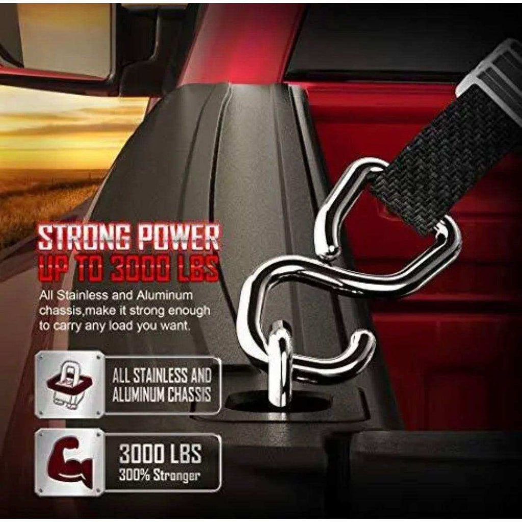 Tigeracing Tie Down Anchors Retractable Truck Bed Top Side D Ring Compatible ...