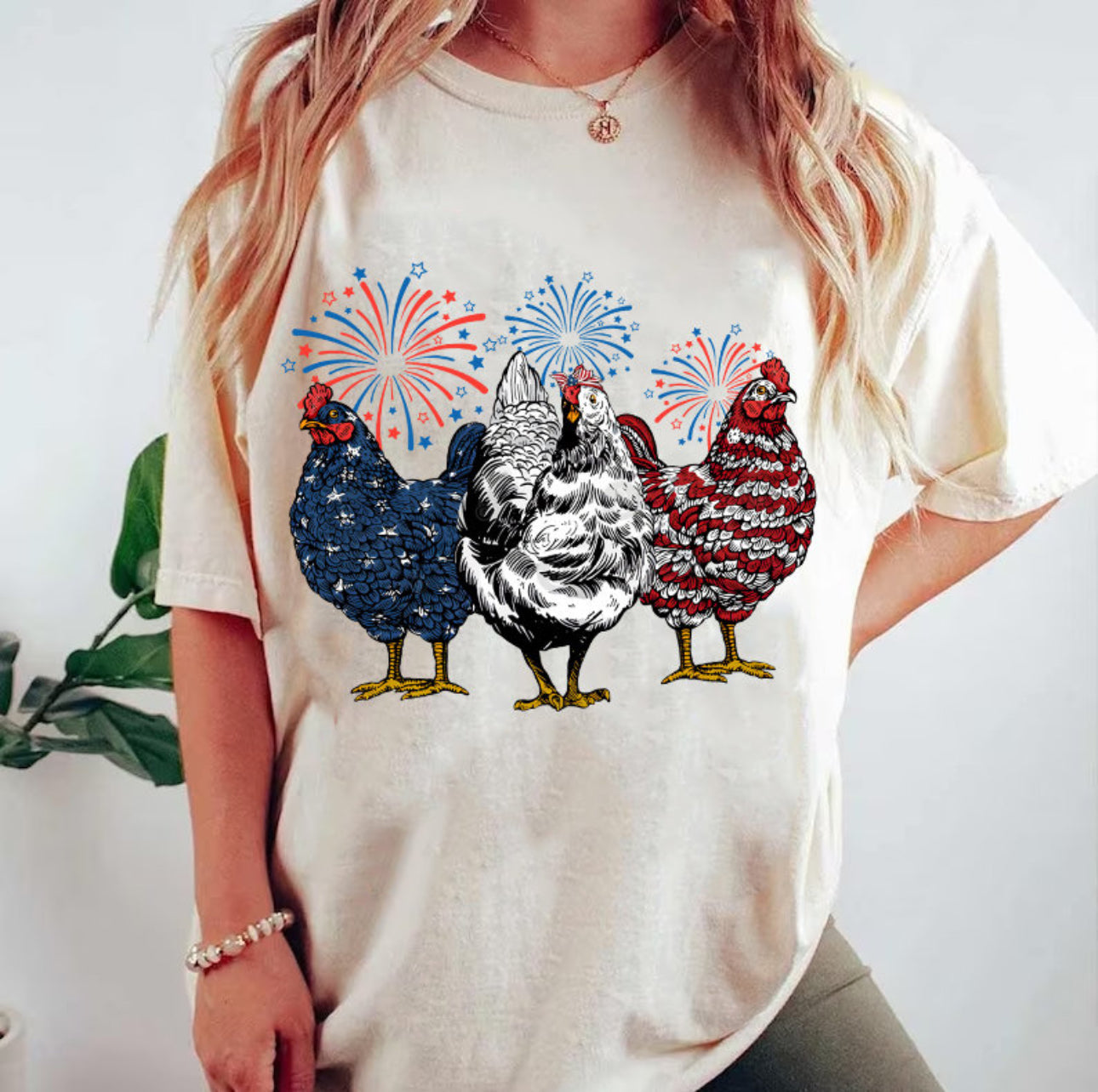 Patriotic Chickens - Tee