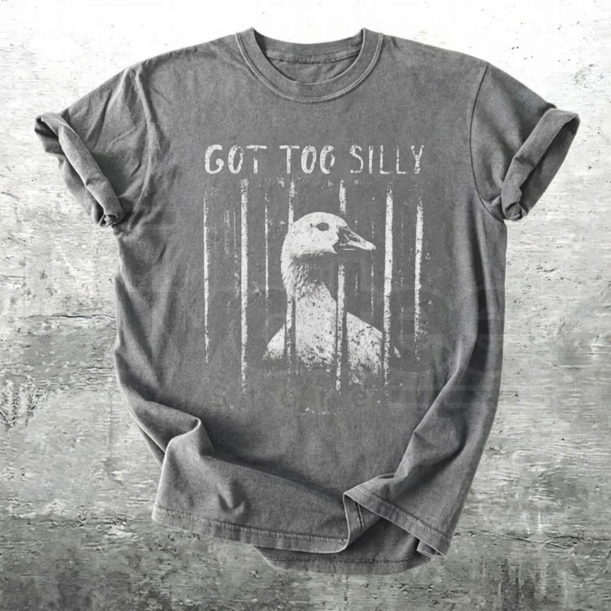 Funny Goose Meme T-Shirt – Got Too Silly Oversized Graphic Tee