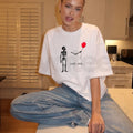 Funny Skeleton Balloon T-Shirt – Dark Humor Halloween Graphic Tee