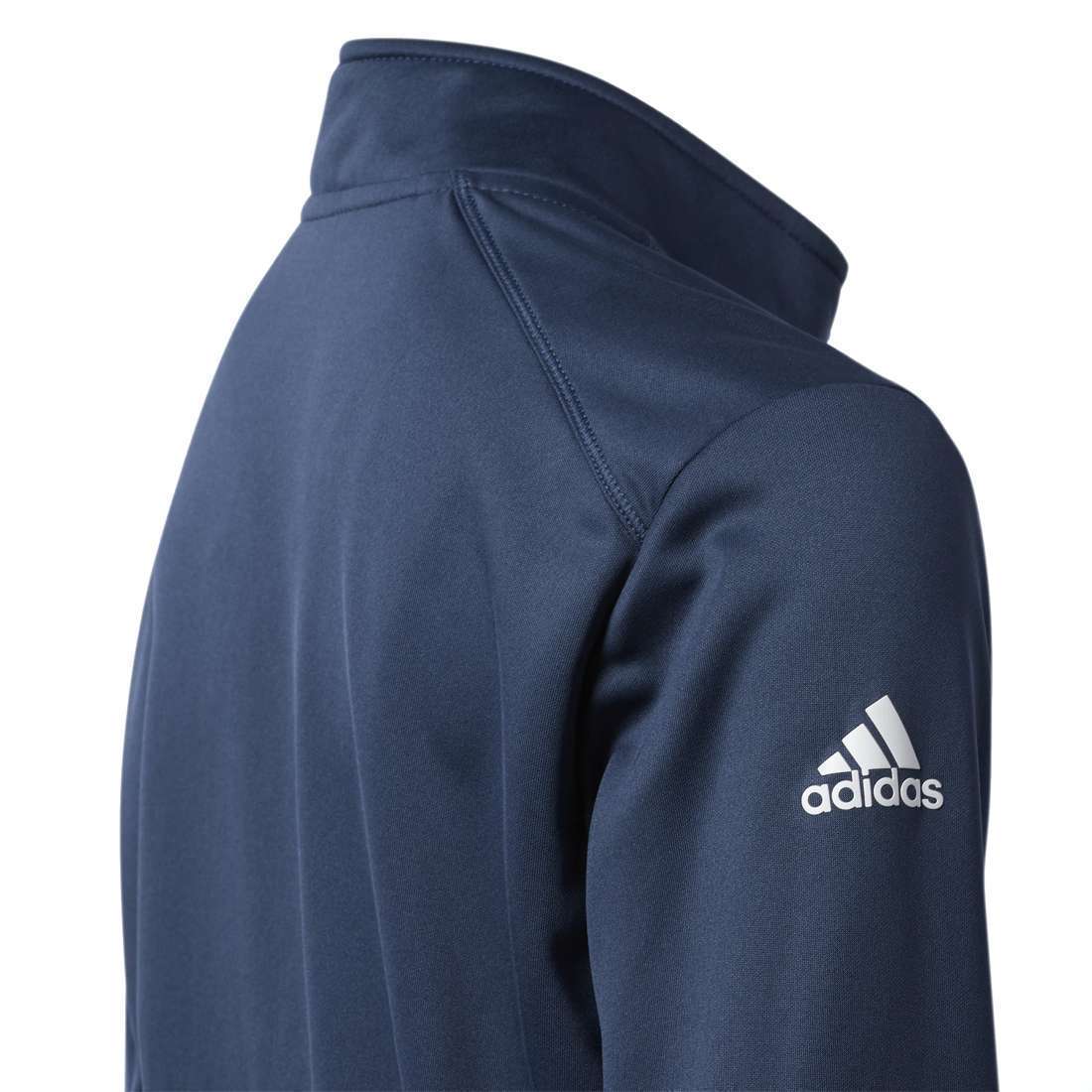 adidas Boy's Golf HEATHER QUARTER ZIP PULLOVER  - Navy