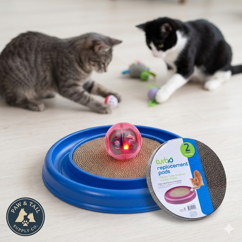 Bergan Turbo Scratcher Cat Toy Upgrade Bundle