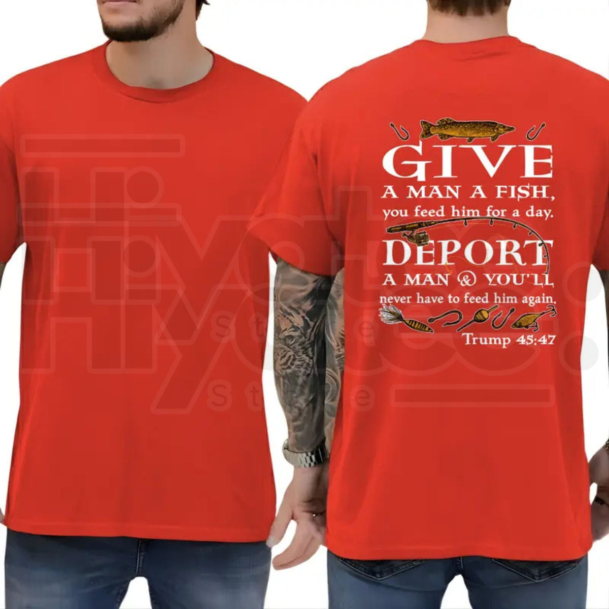 "Give A Man A Fish" – Funny Sarcastic Republican Political Top