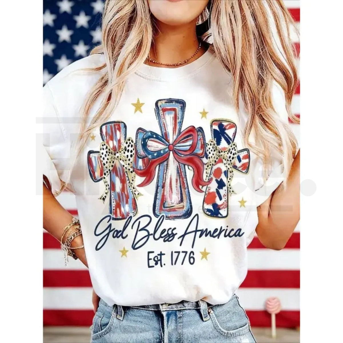 "God Bless America" – USA 250th Anniversary Commemorative Top