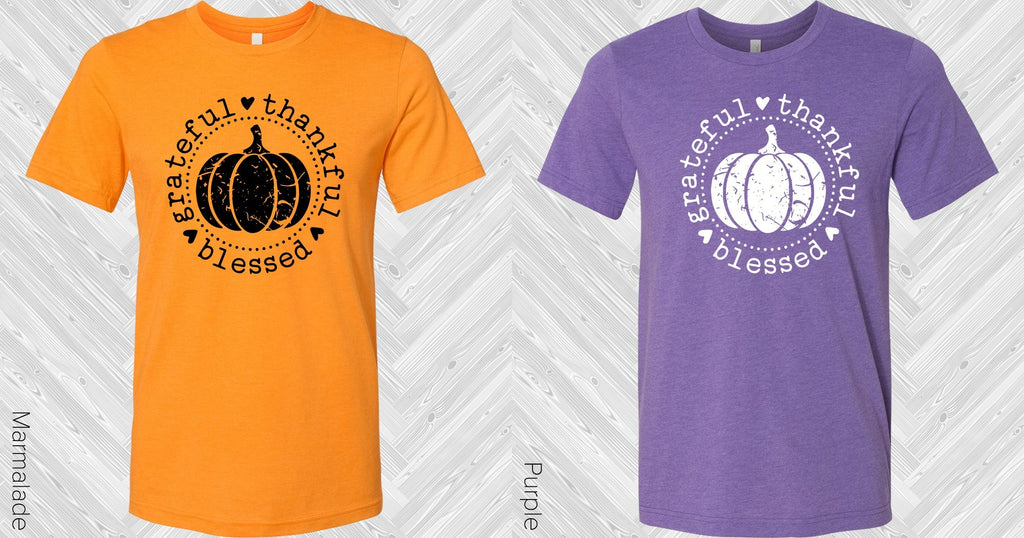 Grateful Thankful Blessed Graphic Tee