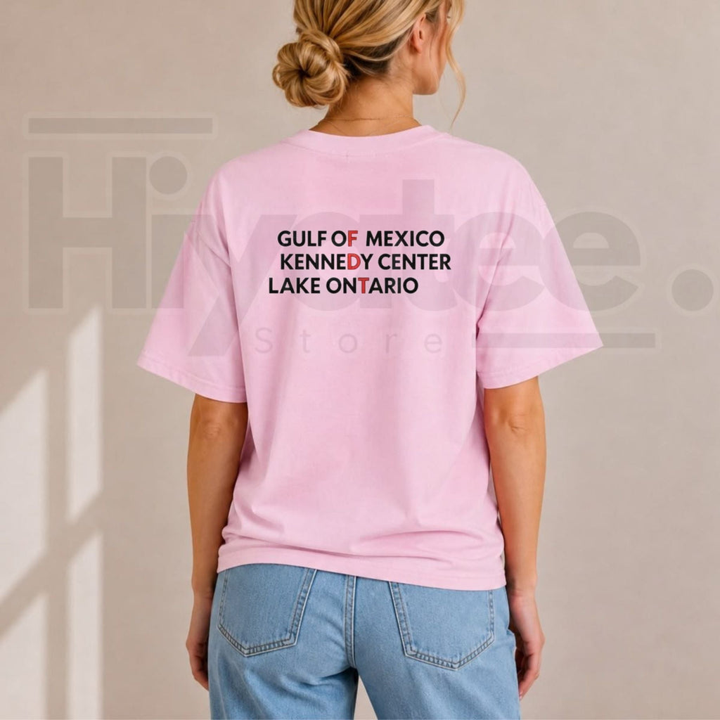 Gulf Of Mexico Kennedy Center Lake Ontario T-Shirt – Geography Graphic Tee