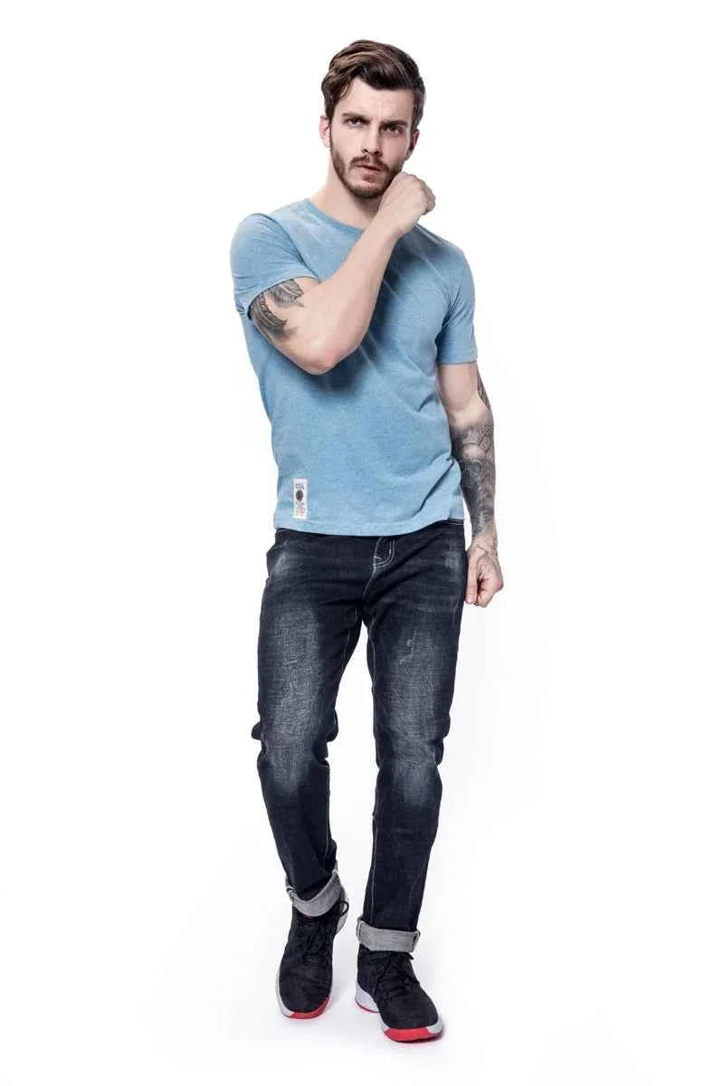 Classic Cotton Men's Solid O-Neck Tee