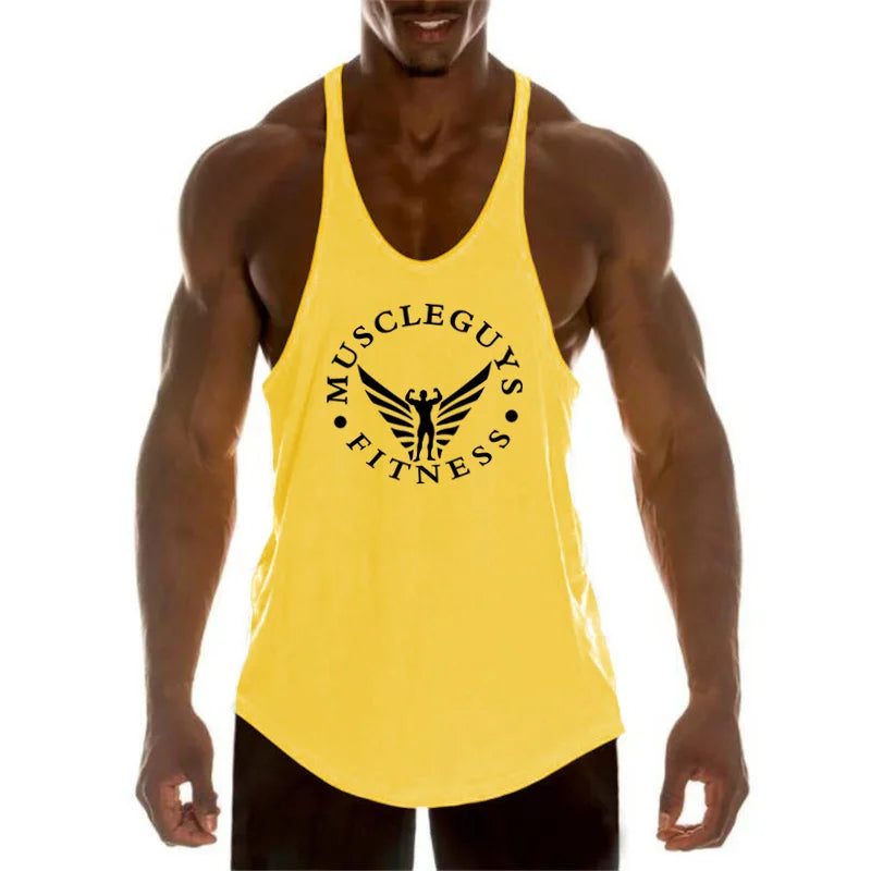 FlexFit Men's Muscle Gym Tank - Sleeveless Sportswear