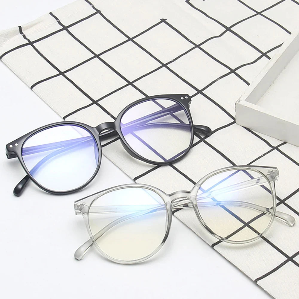 VIVIBEE Blue Light Blocking Glasses | Oversized Round Computer Eyewear for Women and Men
