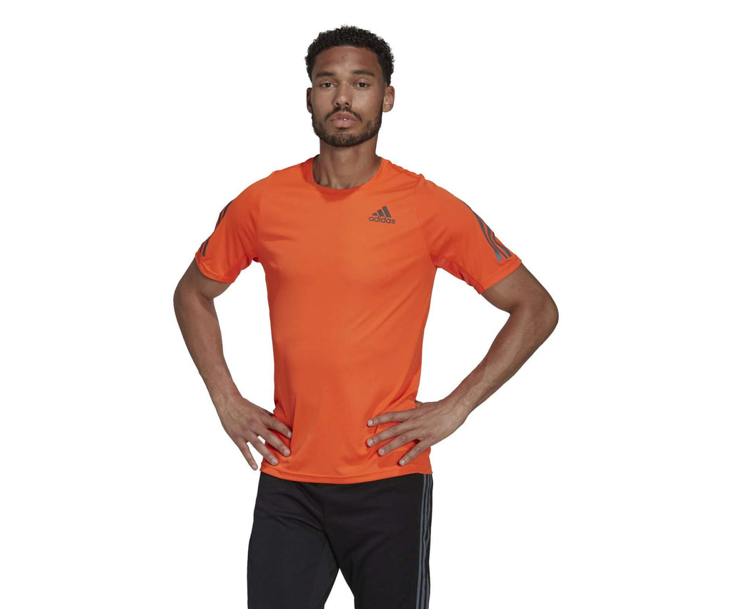 adidas Men's Run Icon Running T-Shirt - IMPACT-ORANGE