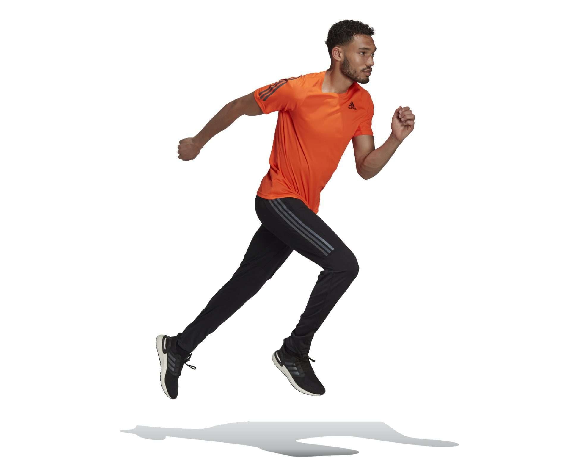 adidas Men's Run Icon Running T-Shirt - IMPACT-ORANGE