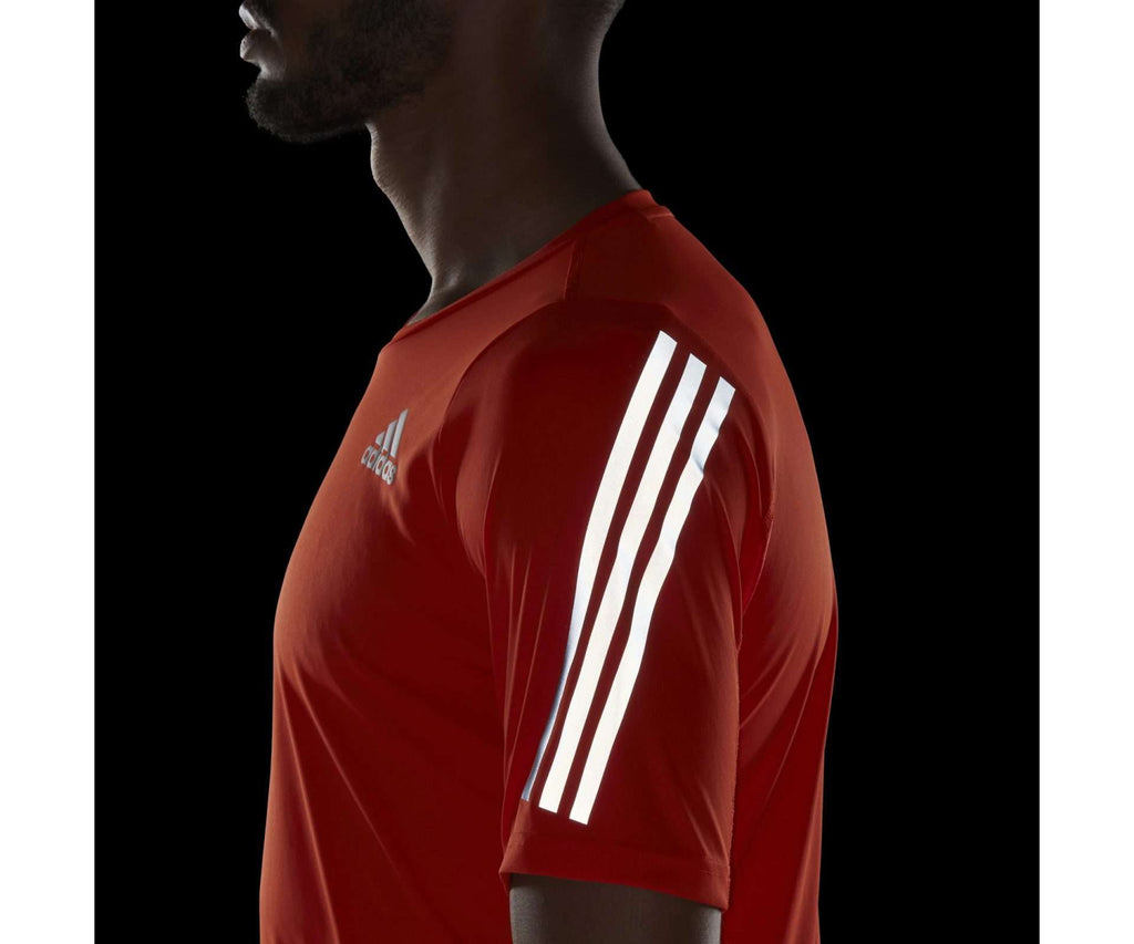 adidas Men's Run Icon Running T-Shirt - IMPACT-ORANGE