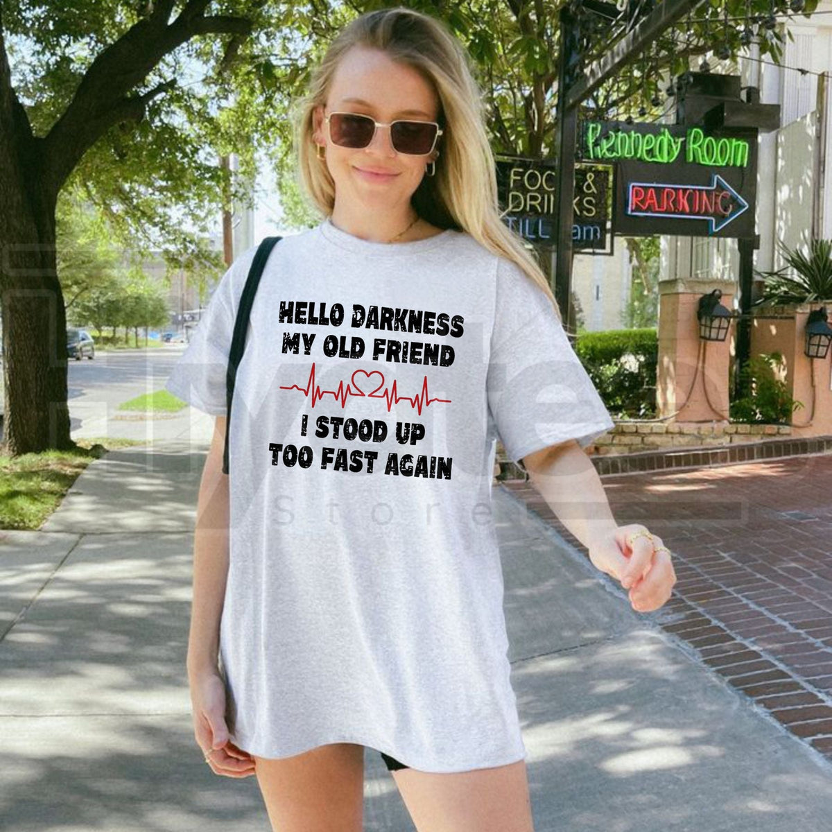 Hello Darkness Funny T-Shirt – Sarcastic Quote Tee