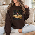 Here For The Sides Thanksgiving Sweatshirt, Funny Food Lover Friendsgiving Graphic Top