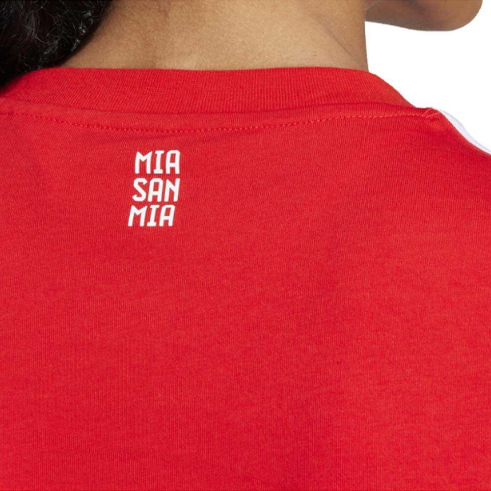 adidas Women's  FC Bayern 3 Stripes Tee - Red White