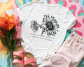 Be Like A Flower. Survive The Rain But Use It To Grow - Tee