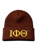 Iota Phi Theta Embroidered Beanie Knit Hat