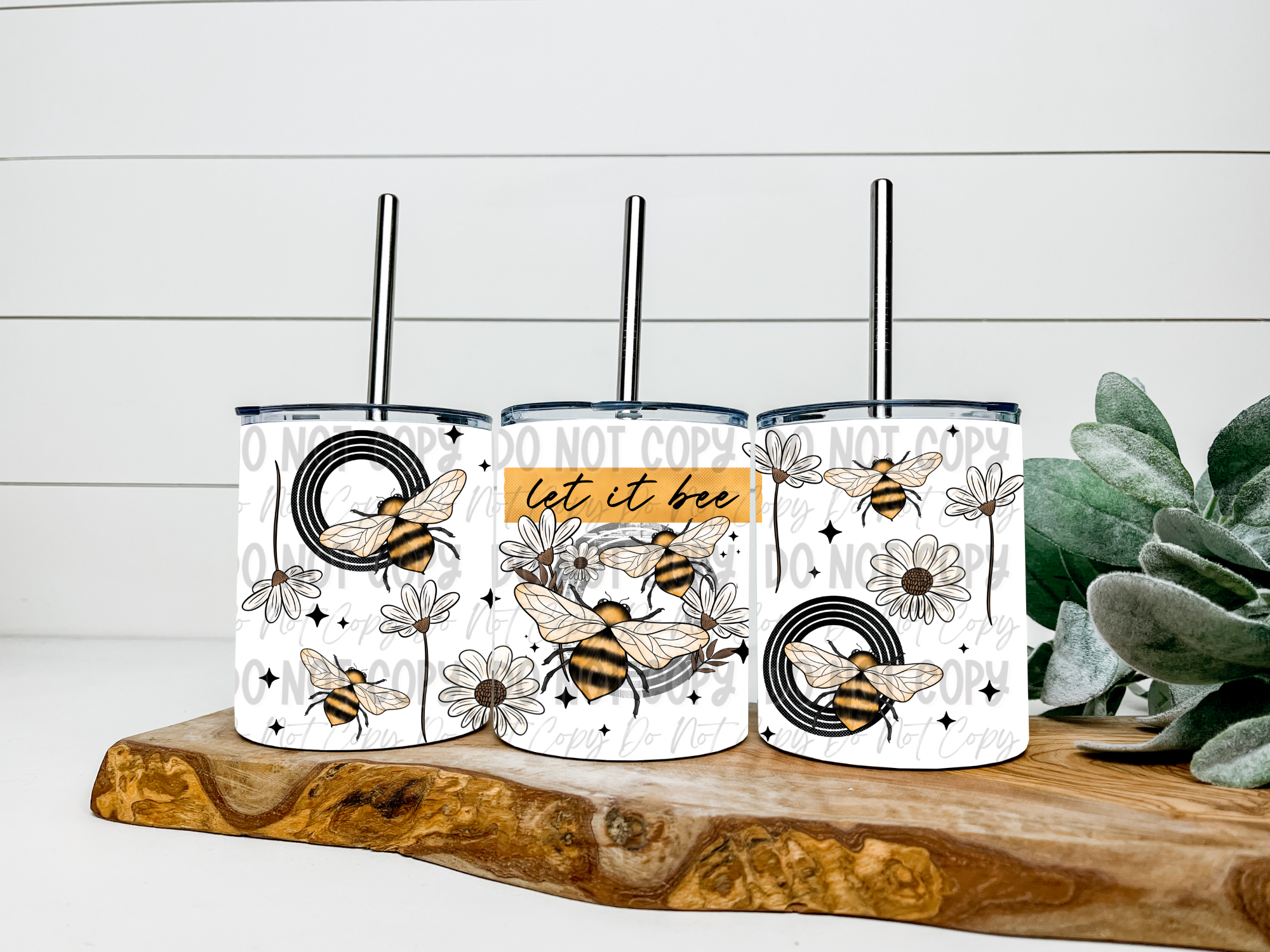 Let It Bee - 12oz Low Ball Tumbler