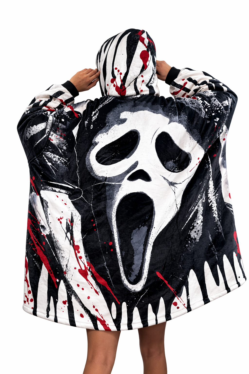 Ghost Face  Blanket Hoodie