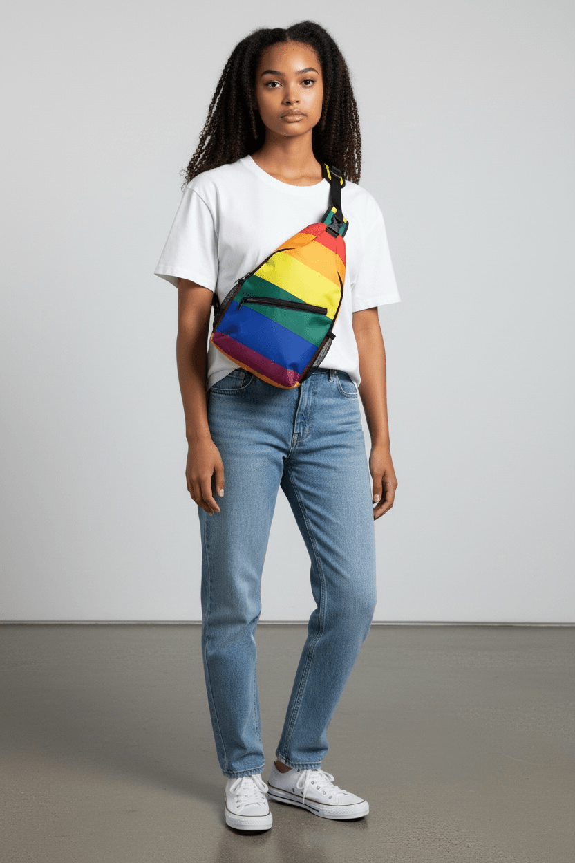 Rainbow Pride Crossbody Sling Bag