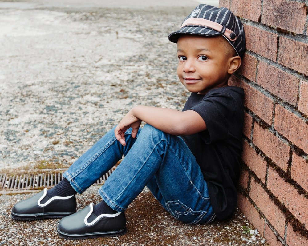 Kids Black Slip-On Dress Shoes – Vegan Leather Toddler Formal Shoes