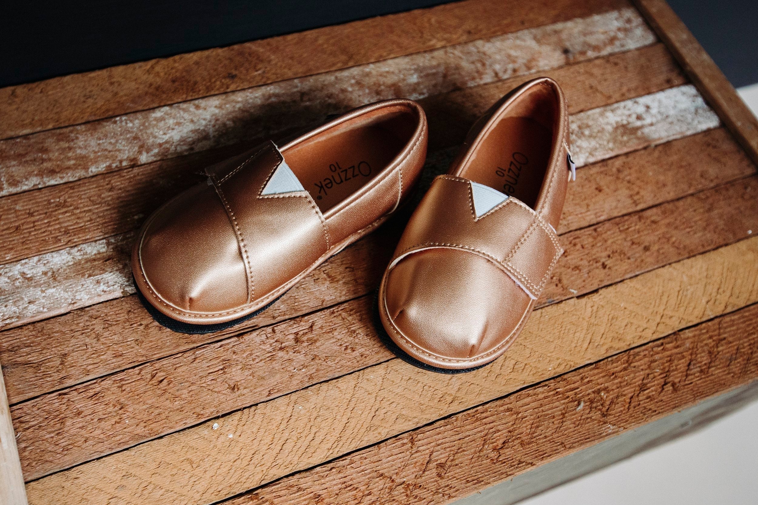 Gold Velvet Barefoot Shoe Topper | Ozznek Zero-Drop & Wide Toe Box
