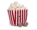 Movie Night Popcorn Plushie | 8.5” Ultra-Soft Sensory Food Toy
