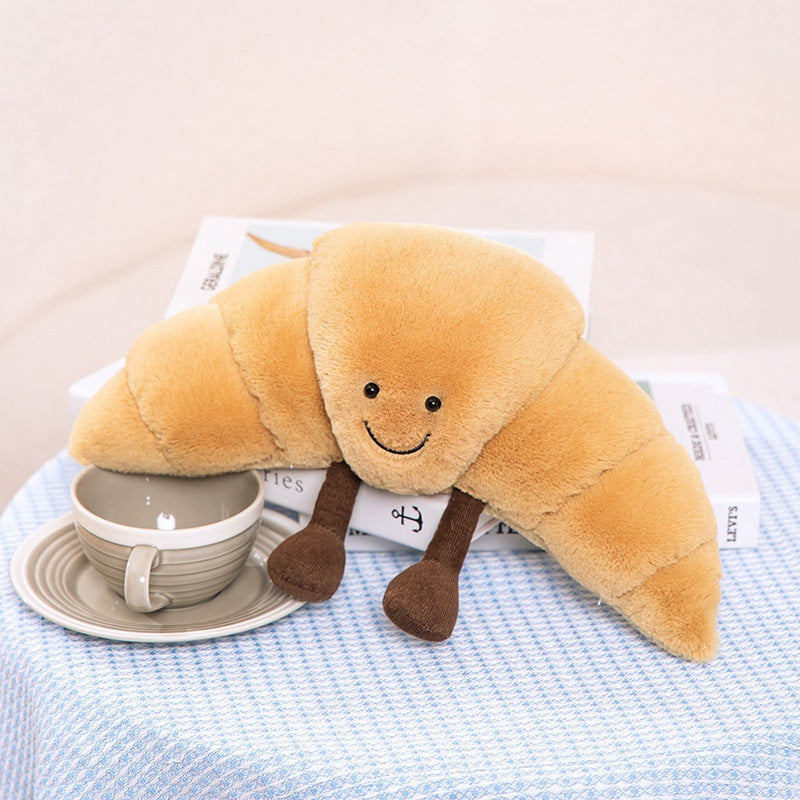 13" Giant Croissant Plushie | Ultra-Soft Aesthetic Food Pillow