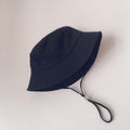 Kids Linen Sun Hat – Fisherman Bucket Hat for Toddlers with Adjustable Strap