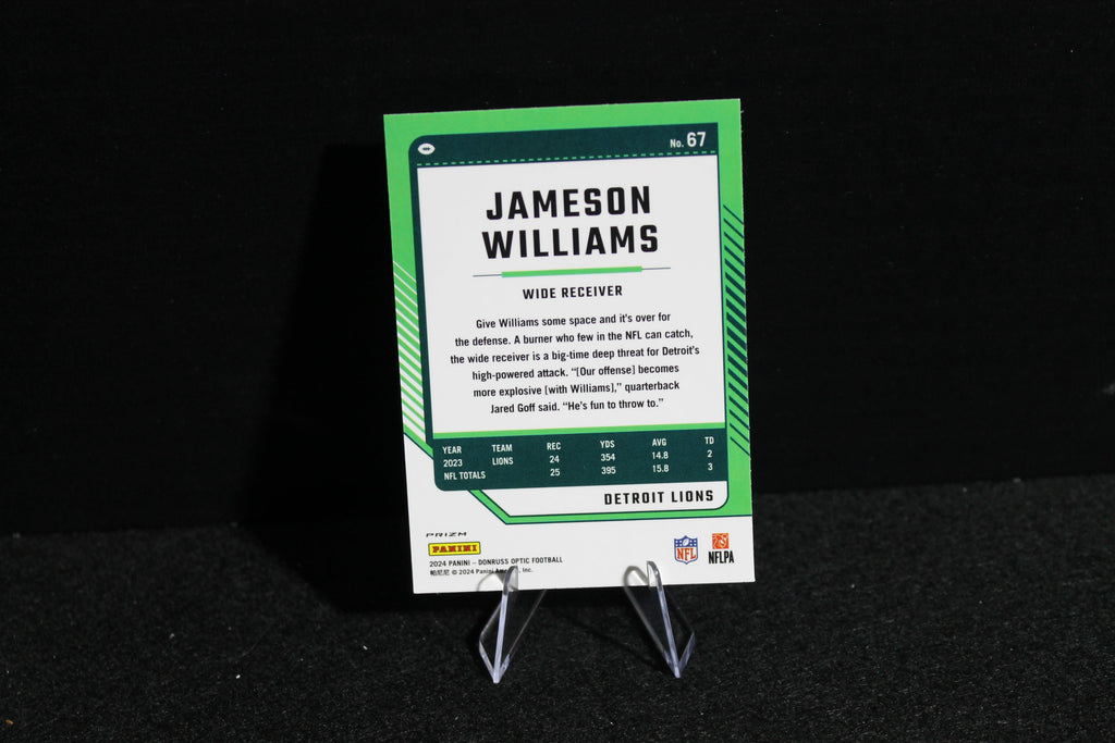Jameson Williams - 2024 Donruss Optic - Blue Stars