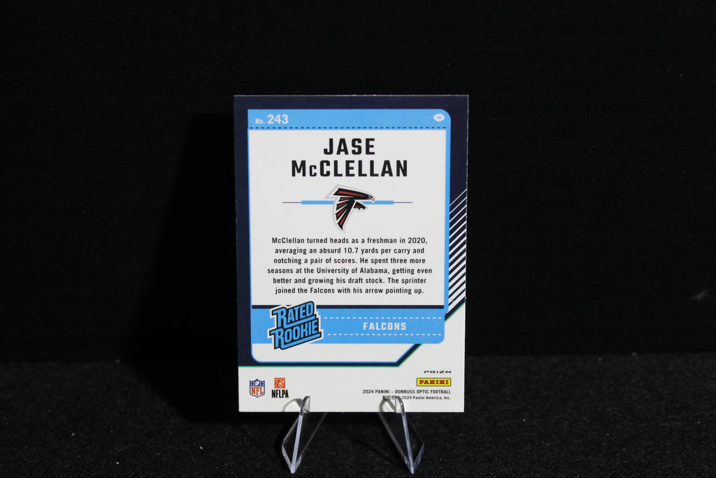 Jase McClellan - 2024 Donruss Optic - Stars - Rated Rookie - SSP