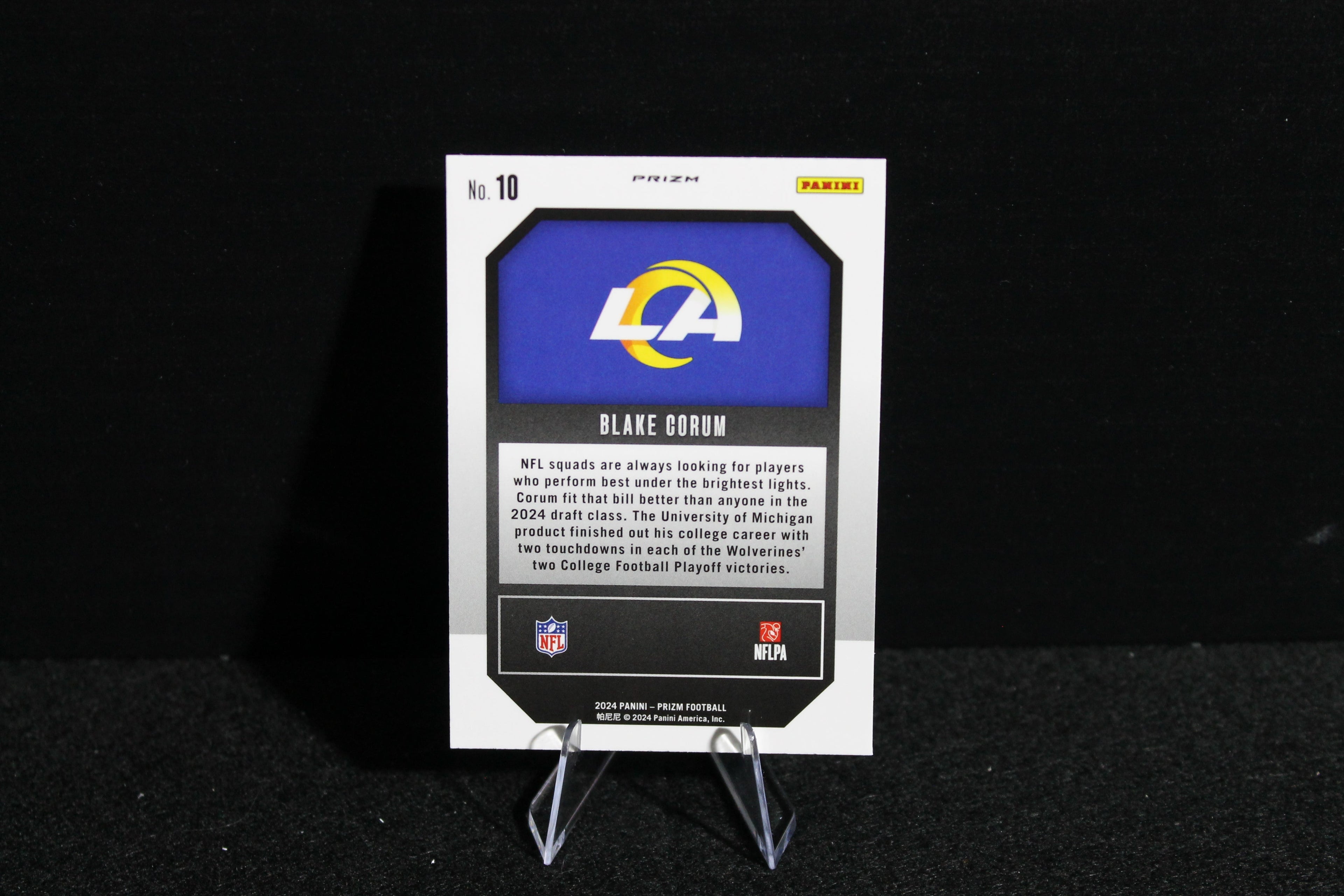 Blake Corum - 2024 Panini Prizm - Green Ice Emergent - Rookie