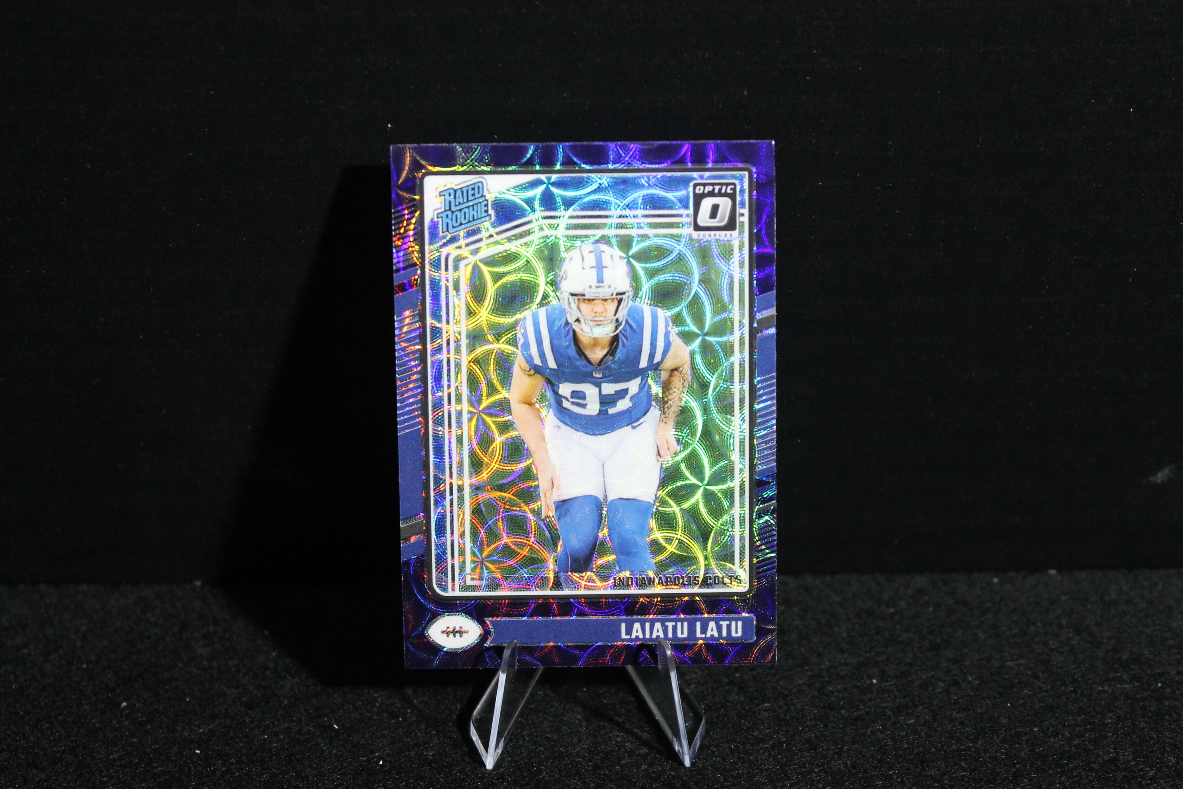 Laiatu Latu - 2024 Donruss Optic - Purple Scope - Rated Rookie