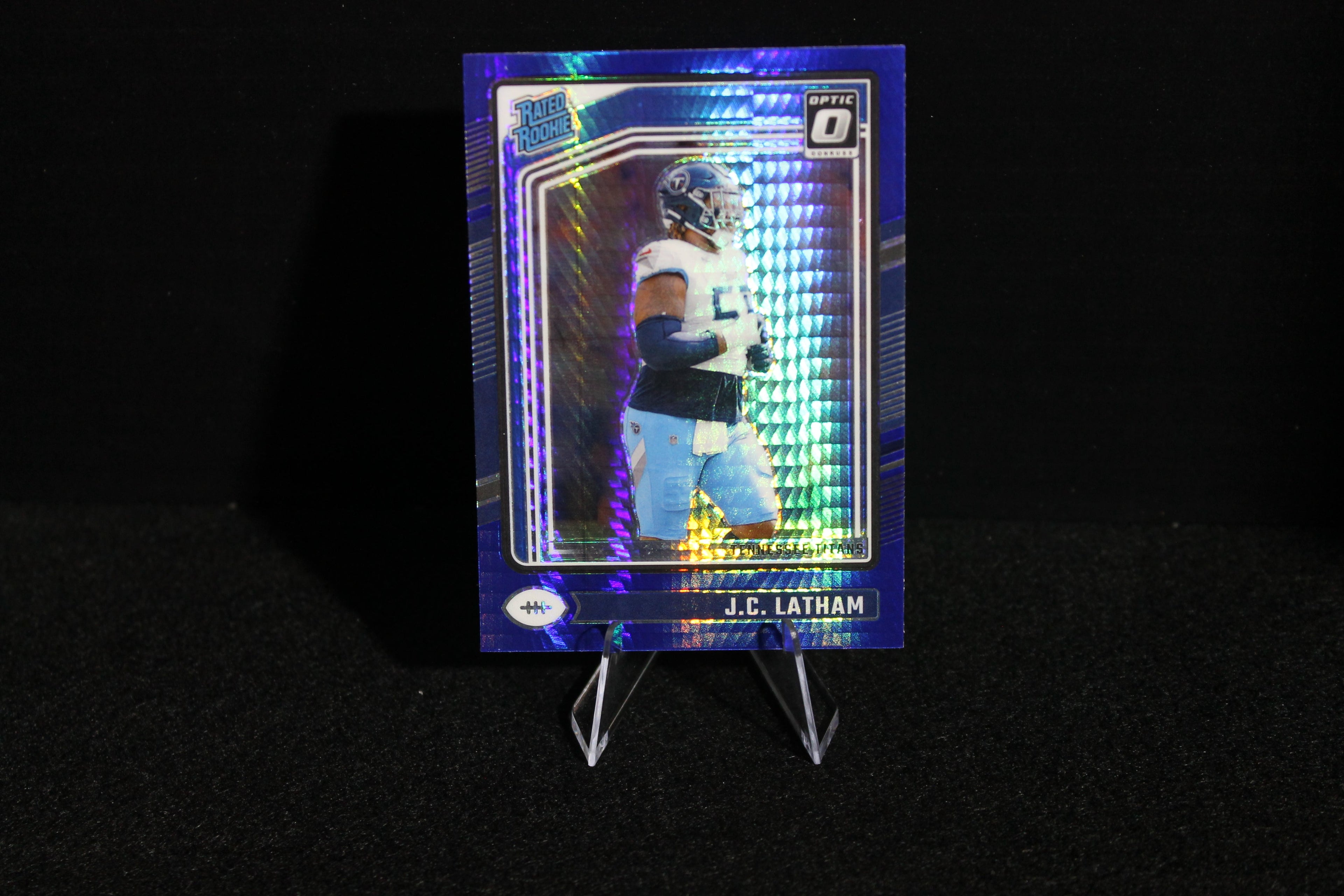 J.C. Latham - 2024 Donruss Optic - Blue Hyper - Rated Rookie