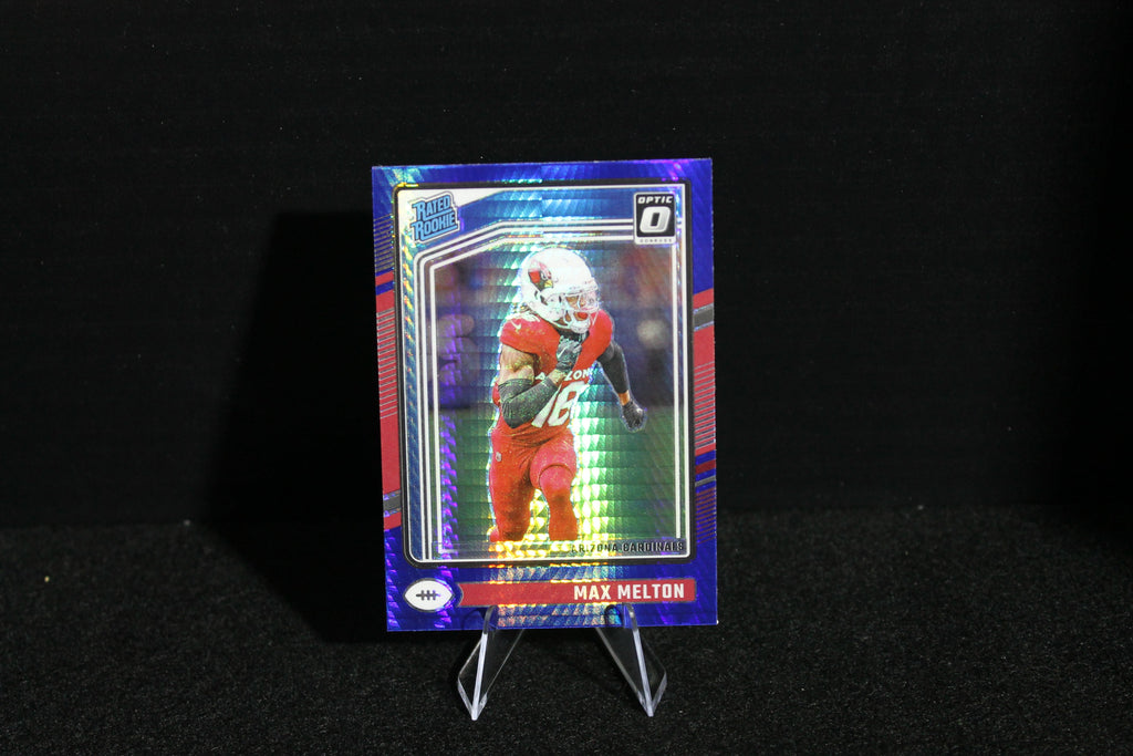 Max Melton - 2024 Donruss Optic - Blue Hyper - Rated Rookie