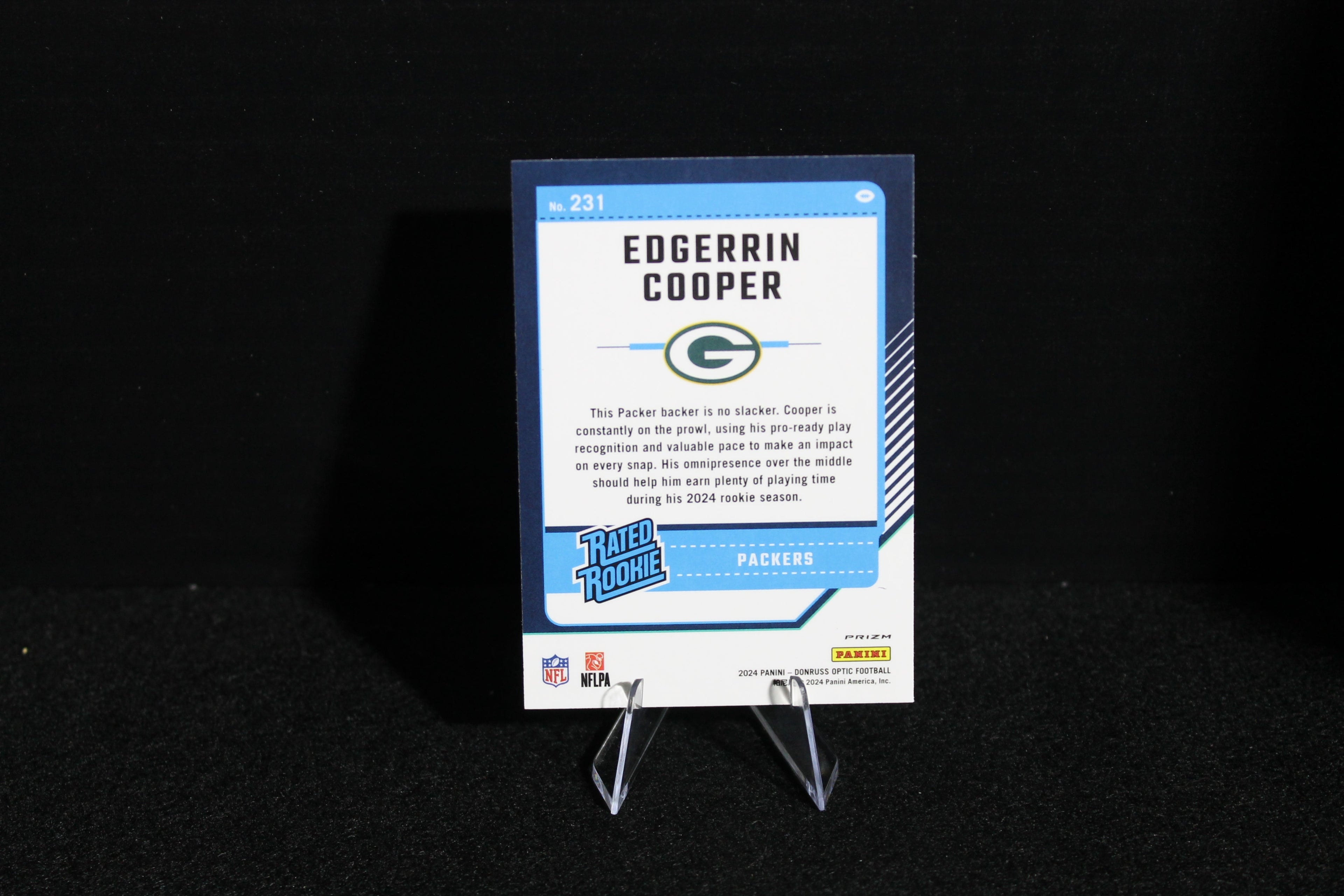 Edgerrin Cooper - 2024 Donruss Optic - Purple Shock - Rated Rookie