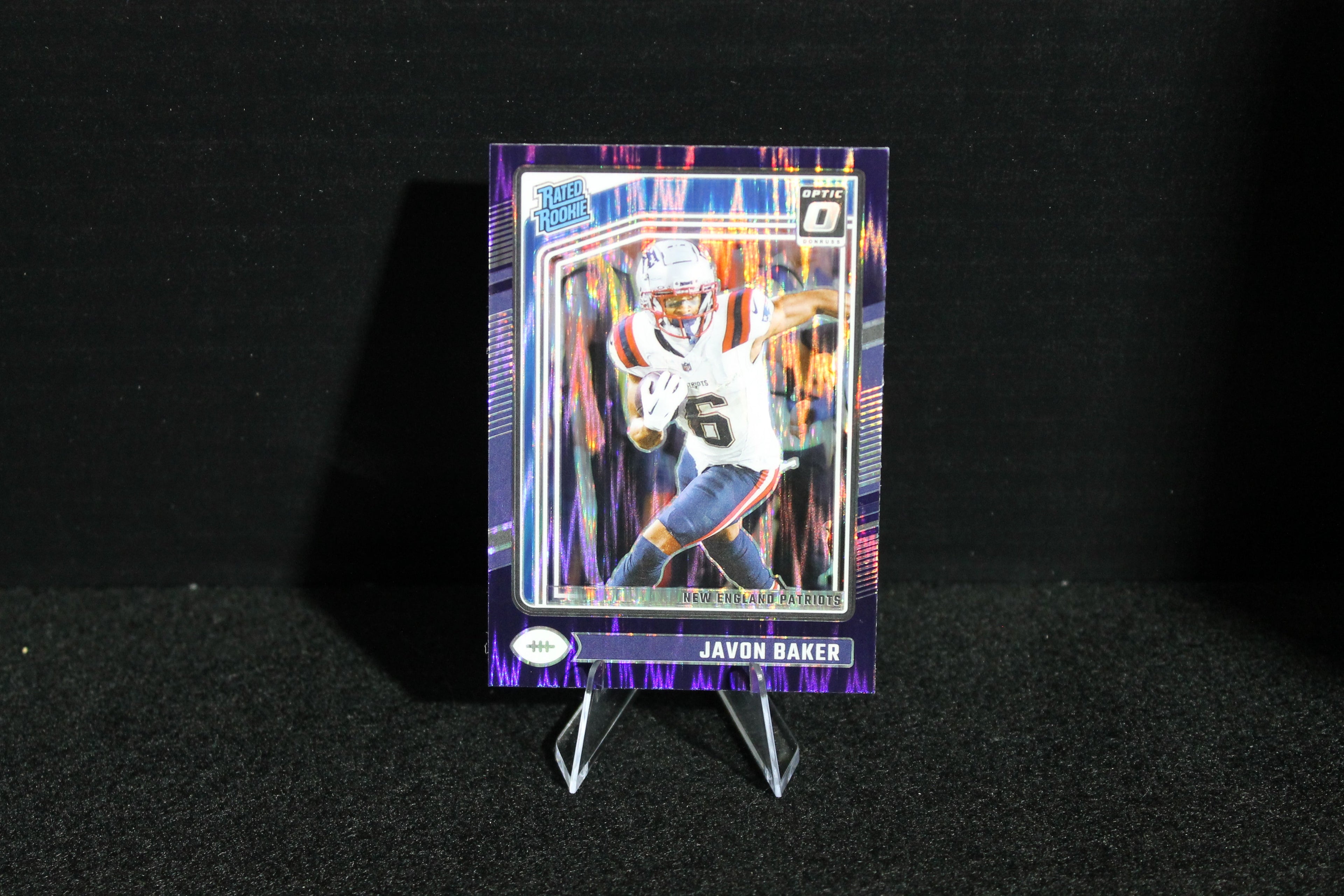 Javon Baker - 2024 Donruss Optic - Purple Shock - Rated Rookie